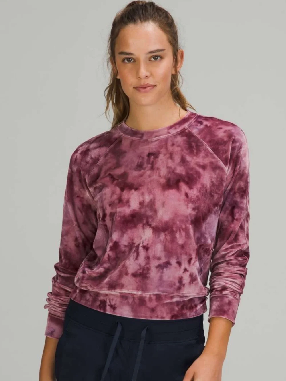 Lululemon Velour Warm Down Crew Interstellar Cassis Multi